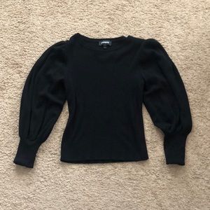 Balloon sleeve sweater